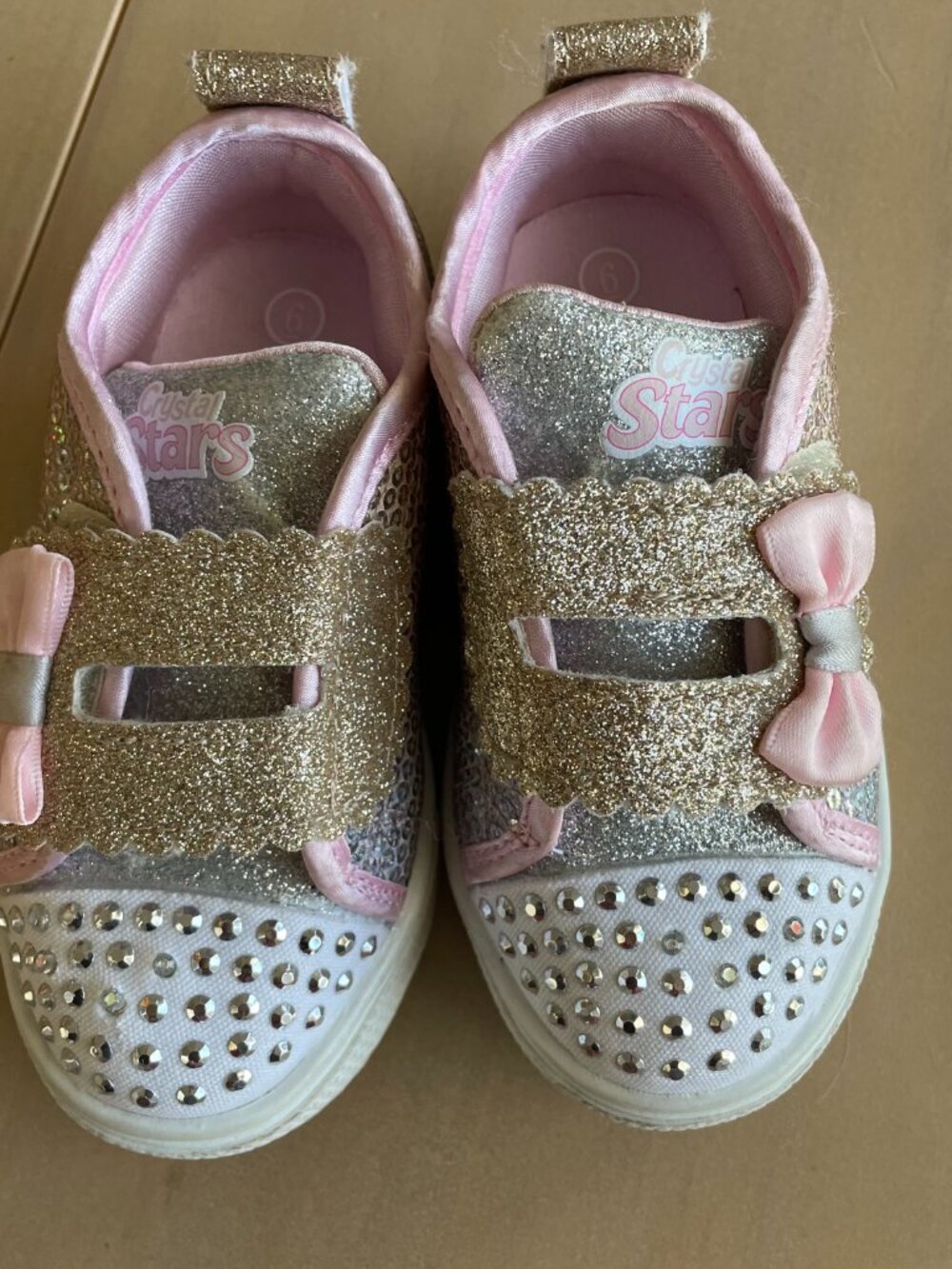 Entire Closet $5! S Sport by Skechers Toddler Girl Lexi Light Up Pink Glitter - Picture 4 of 12